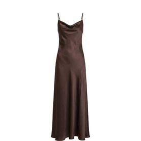 Tilesha Satin Cowl Slip Dress