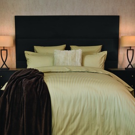 540 Thread Count Hotel Suite Satin Stripe Oxford Pillowcase Taupe