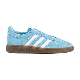 Adidas Handball Spezial trainers in Care Bear Bliss Blue suede with white stripes and gum rubber sole