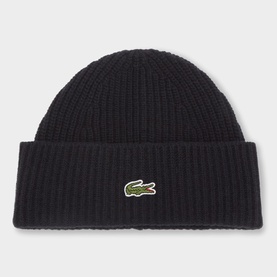 Croc Logo Rib-Knit Beanie Hat