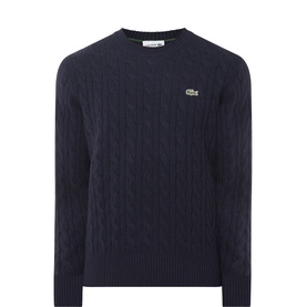 Croc Logo Cable-Knit Sweater