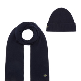 Croc Logo Beanie Hat & Scarf Set