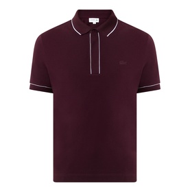 Paris Logo Contrast Trim Polo Shirt