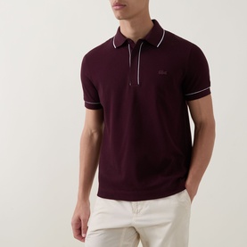 Paris Logo Contrast Trim Polo Shirt