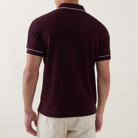 Paris Logo Contrast Trim Polo Shirt