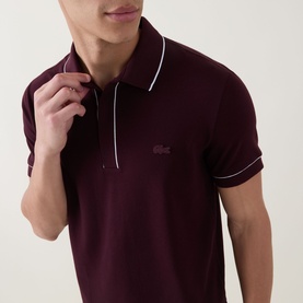 Paris Logo Contrast Trim Polo Shirt