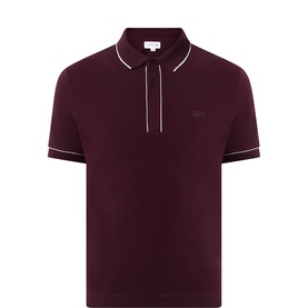 Paris Logo Contrast Trim Polo Shirt