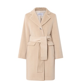 Pascia Belted Short Coat