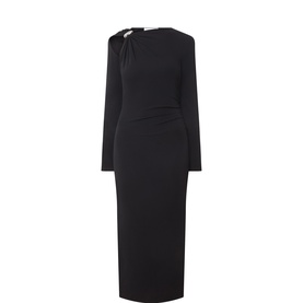 Patto Cut-Out-Shoulder Fitted Dress
