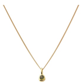 August Mini Birthstone Charm Necklace