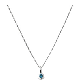September Mini Birthstone Charm Necklace
