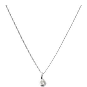 April Mini Birthstone Charm Necklace