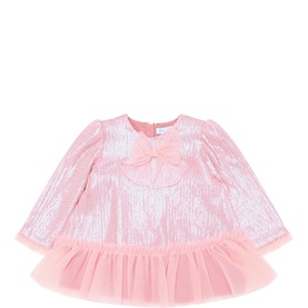 Sequin Bow Tulle Dress