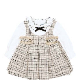 Tweed Pinafore Dress