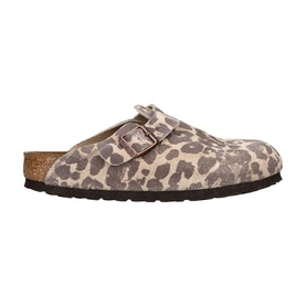 Boston Sue Leather Leopard Flats