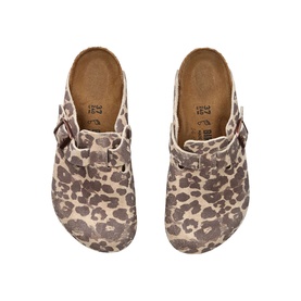 Boston Sue Leather Leopard Flats