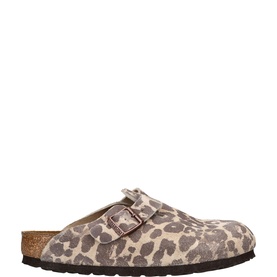 Boston Sue Leather Leopard Flats