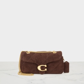 Tabby 20 Suede Quilted Crossbody Bag