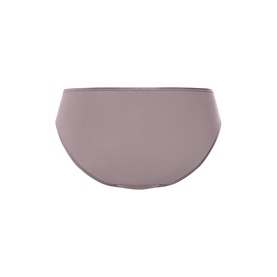 Hanro brief in Stormy Rose, smooth fabric with clean-cut edges and classic mid-rise silhouette.