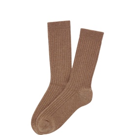 Ribbed Knitted Socks