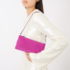 Fling Suede Pouch Shoulder Bag