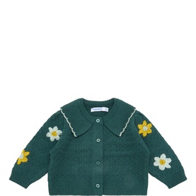 Floral Embroidered Cardigan
