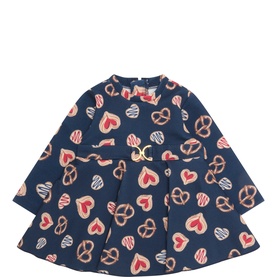 Pastry & Pretzel Print Dress