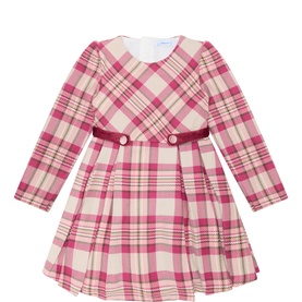 Plaid Pleated Dress