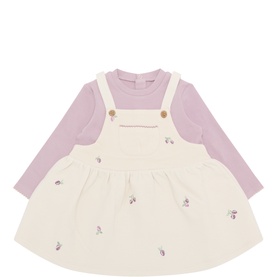 Layered T-Shirt & Dungaree Dress