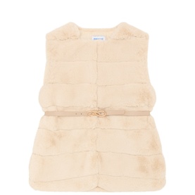 Belted Faux Fur Gilet