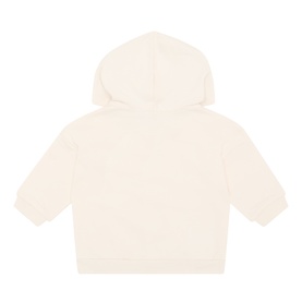 Mayoral Talco hoodie back view, cream cotton-blend with hood, soft jersey fabric for children