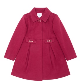 Buckle Pleated Coat