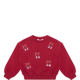 Sequin Cherry Sweatshirt