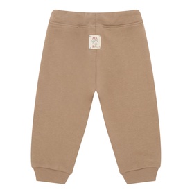 Mayoral children's opal cotton joggers, back view showing elasticated waistband, ribbed cuffs and small logo label.