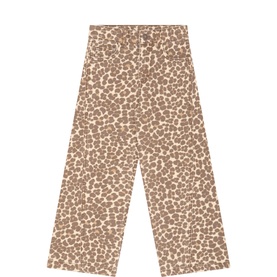 Leopard Straight Leg Trousers
