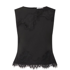 Rhino Lace Scalloped Hem Top