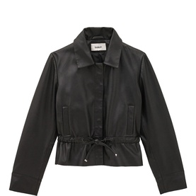 Manita Cinched Leather Jacket