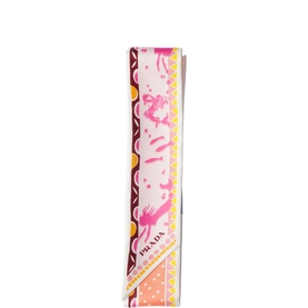 Printed Logo Skinny Scarf