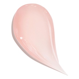 Dior Makeup Remover pale pink gel cleanser texture swatch shown as a teardrop-shaped smear