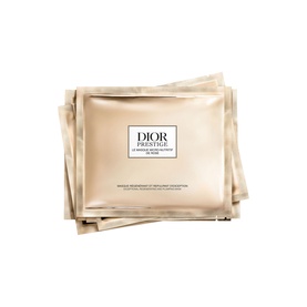 Dior Prestige La Masque face mask, gold foil single-use sheet mask packets, set of three