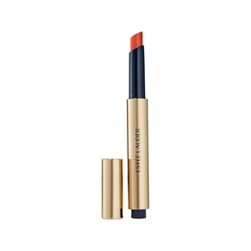 Est&eacute;e Lauder Pure Colour Melt-On Shimmerstick Lip Gloss Stick in 625 Sparkling Mocktail, gold bullet tube with coral-red lip product
