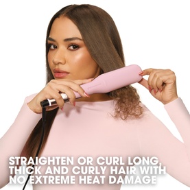 Chronos Max Wide Plate Hair Straightener in Dusted Pink