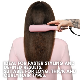 Chronos Max Wide Plate Hair Straightener in Dusted Pink
