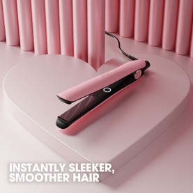 Gold Hair Straightener in Dusted Pink