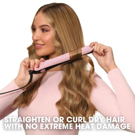 Gold Hair Straightener in Dusted Pink