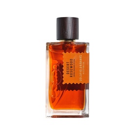 Goldfield & Banks Desert Rosewood EDP in amber glass bottle with dark cap and branded label