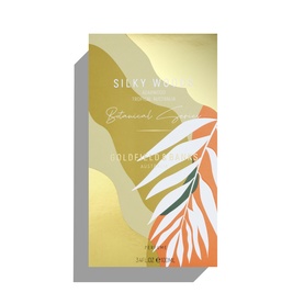 Goldfield & Banks Silky Woods Botanical Series EDP in gold and terracotta botanical-print carton packaging.