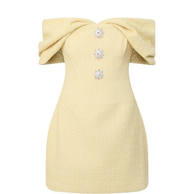 Ariella Boucl&eacute; Mini Tulip Dress