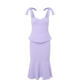 Leona Peplum Fishtail Dress