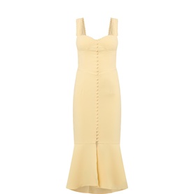 Peyton Lace-Trim Fishtail Dress